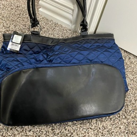 NWT * DALLAS COWBOYS Dark BLUE QUILTED TOTE Bag PURSE - Picture 5 of 9
